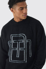 Oversized Fluffy Knit BM Jumper