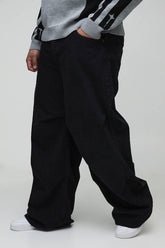 Plus Baggy Ruched Detail Jeans
