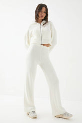 Boucle Knitted Hoodie and Trouser Co Ord