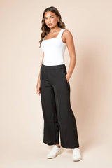 Elasticated Waist Straight Leg Trouser
