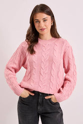 Cable Knit Crew Neck Jumper
