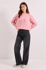 Cable Knit Crew Neck Jumper