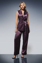 Satin Tie Side Waistcoat