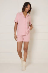 Nightwear Tipped Short Sleeve Pyjama Set
