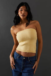 Knitted Co Ord Bandeau Top