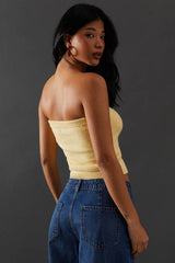 Knitted Co Ord Bandeau Top