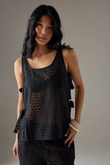 Crochet Tie Side Tank Top