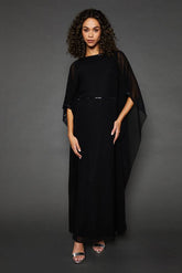 Occasion Embellsihed Kimono Sleeve Maxi Dress