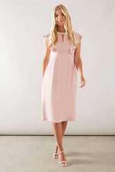 Petite Bead Detail Tailored Pencil Dress