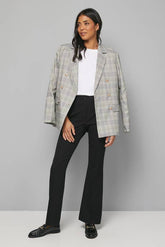 Black Smart Bootcut Leg Trousers
