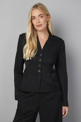 Petite Pleat Detail Blazer