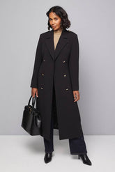 Double Crepe Trench Coat