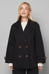Petite Mid Length Double Breasted Coat