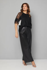 Lace Ruffle Sleeve Blouse