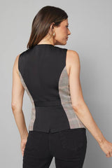 Check Button Through Waistcoat