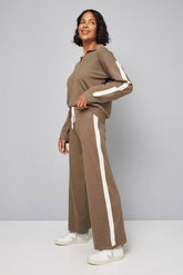 Tipped Side Stripe Knitted Trouser