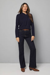 Wrap Neck Detail Jumper