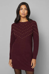 Christmas Stud Tunic Knitted Dress