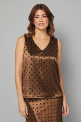Satin Spot Cami Top