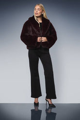 Petite Faux Fur Edge to Edge Jacket