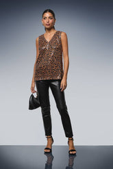 Leopard Sequin Cami