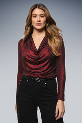 Hotfix Jersey Cowl Back Top