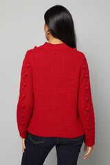 Petite Bobble Cable Crew Jumper
