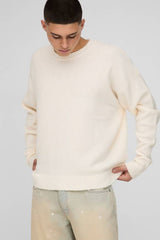 Oversized Boxy Brushed Knitted Jumper