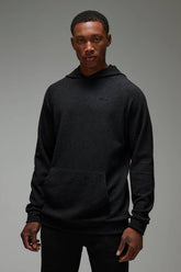 Man Sport Textured Double Knit Hoodie