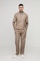 Tall Tailored Boxy Wrap Shirt