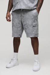 Plus Antique Faux Suede Relaxed Fit Shorts