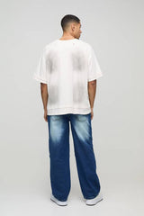 Relaxed Rigid Multi Pocket Cargo Denim Jeans