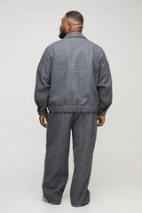 Plus Boxy Oversized Harrington Bomber