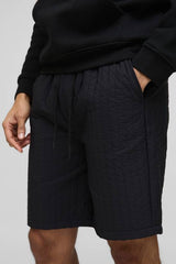 Elasticated Relaxed Fit Quilted Nylon Shorts