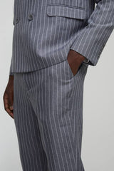 Straight Fit Pinstripe Tailored Trouser