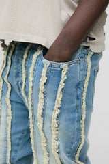 Skinny Stacked Washed Distressed Jeans