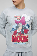 Oversized Captain Hook License Print Sweatshirt