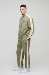 Oversized Boxy Corduroy Funnel Neck Jacket