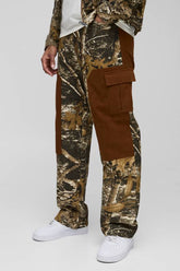 Relaxed Twill Forest Camo & Cord Carpenter Trousers