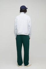 Oversized Rib Detail Funnel Neck Sweatshirt