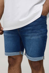 Plus Skinny Stretch Denim Shorts