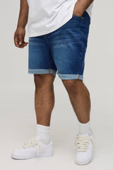 Plus Skinny Stretch Denim Shorts