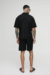 Tall Oversized Linen Deep Pocket Shirt & Short Set