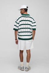 Half & Half Waistband Relaxed Fit Linen Blend Shorts