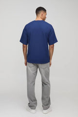 Regular Fit Textured Drop Shoulder T-Shirt