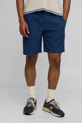 Elasticated Regular Fit Plain Seersucker Shorts