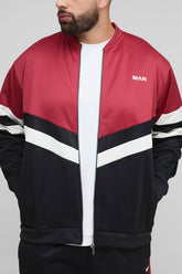 Plus Embroidered Regular Fit Track Jacket