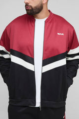 Plus Embroidered Regular Fit Track Jacket