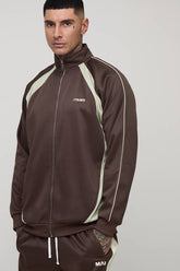 Tall Embroidered Regular Fit Track Jacket