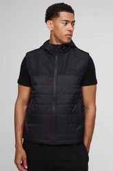 Regular Fit Lightweight Quilted Hooded Gilet
